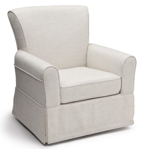 Delta Children Epic Nursery Glider Swivel Rocker Chair, Sand