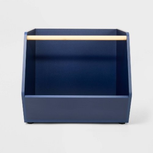 Kids' Stackable Laminate Storage Bin Blue - Pillowfort™: Toy Organizer Trunk for Ages 5+