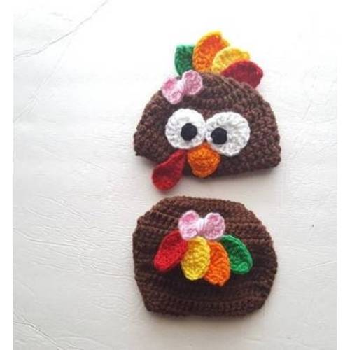 Baby Turkey Hat, First Thanksgiving Turkey Costume Preemie Outfit, Toddler Turkey Hat, Thanksgiving Preemie Turkey Outfit, Crochet Knit
