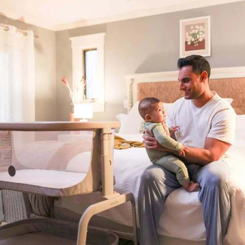 Iora Bedside Bassinet - Classic Oat