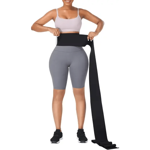FeelinGirl Waist Trainer for Women Bandage Wrap Trimmer Belt Long Torso Tummy Wraps Belly Body Shaper Waist Trimmer Belt