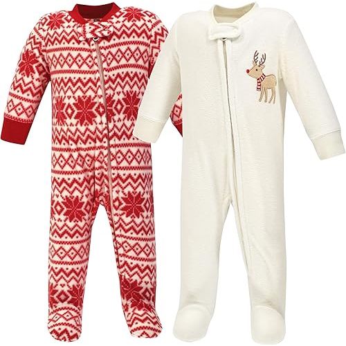 Hudson Baby Unisex Baby Fleece Sleep and Play