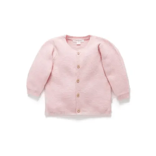 Pink Textured Cardigan - Baby Cardigans - Purebaby - Purebaby