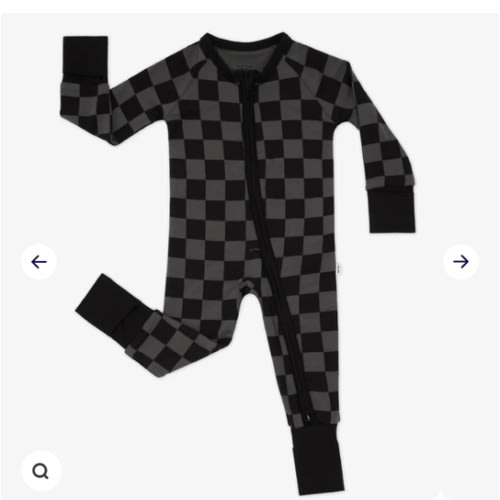 Monochrome Checks Zippy – Little Sleepies