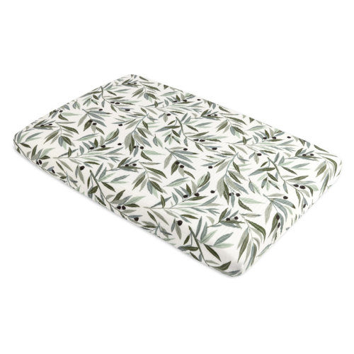 babyletto Olive Branches Muslin Mini Crib Sheet | Wayfair