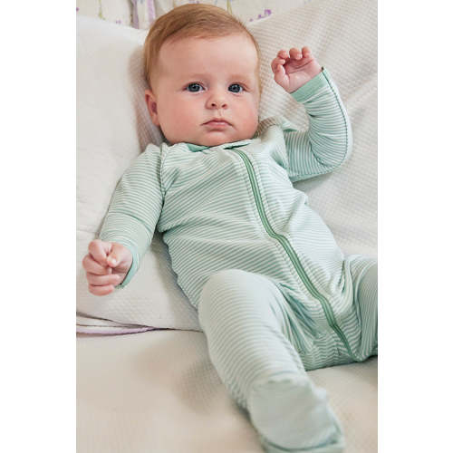 LAKE | Baby | Pima Cotton Pajamas | Parisian Green Baby Sleeper