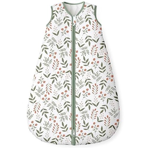 Yoofoss Baby Sleep Sack 0-6 Months Wearable Blanket for Babies 100% Organic Cotton 2-Way Zipper TOG 0.5 Toddler Sleeping Sack 3 Pack, Sleep Sacks