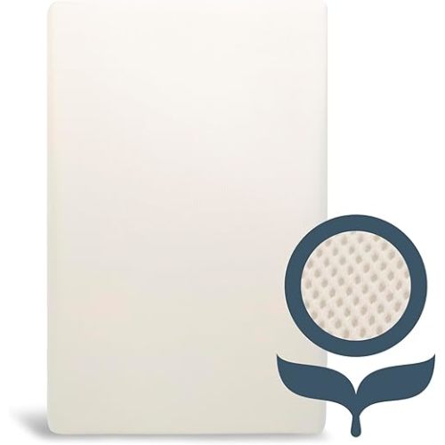 Naturepedic Organic Mini Crib Mattress - Breathable & Lightweight Infant & Toddler Mattress - Waterproof Baby Bed Mattress for Crib - Non-Toxic Mattress for Baby and Toddler Bed - 23.5" x 37.5" x 3"