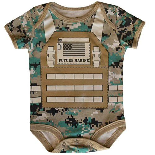 TC U.S.M.C. Future Marine Flak Jacket Baby Bodysuit (0-3 Months)