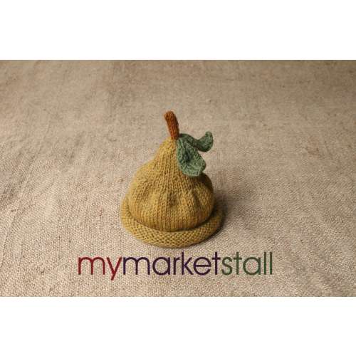 Pear Hat Wool Bosc Pear Hat for Babies and Children