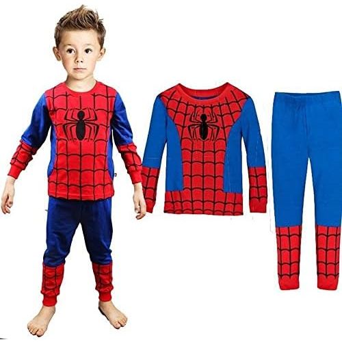 Toddler Boys Long Sleeve Rocket Dinosaur Pajamas Sets Pjs Cotton Sleepwear Infant Kids