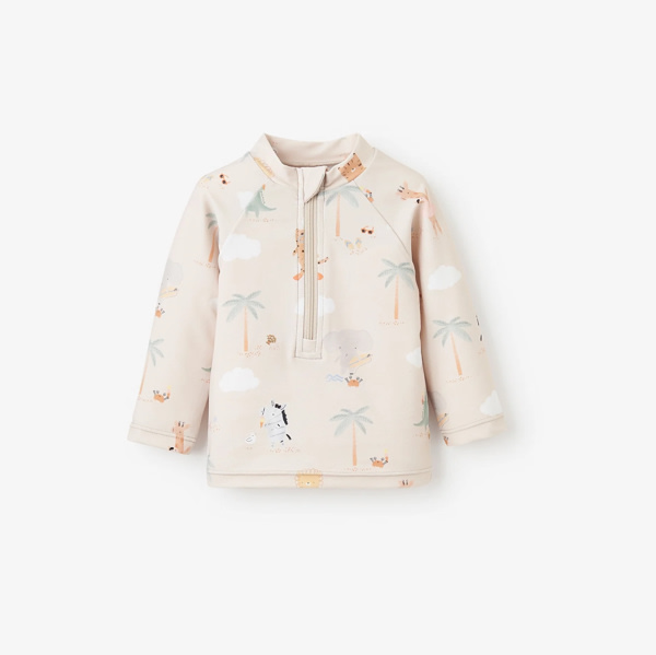 Seaside Safari Baby Rash Guard – Elegant Baby