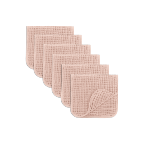 Muslin Burp Cloths - Pack of 6