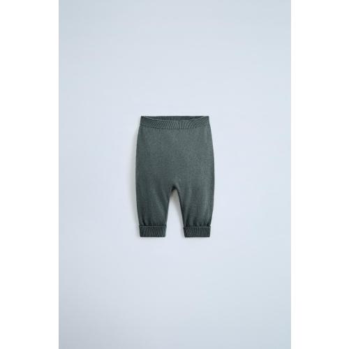 COTTON - SILK KNIT PANTS - Anthracite grey | ZARA United States