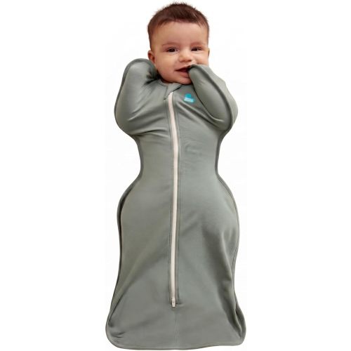 Love to Dream Swaddle UP, Baby Sleep Sack, Self-Soothing Swaddles for Newborns, Improves Sleep, Snug Fit Helps Calm Startle Reflex, New Born Essentials for Baby, 1.0 TOG, 8-13 lbs, Deep Olive