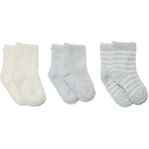Barefoot Dreams Infant Sock Set - Blue/Pearl