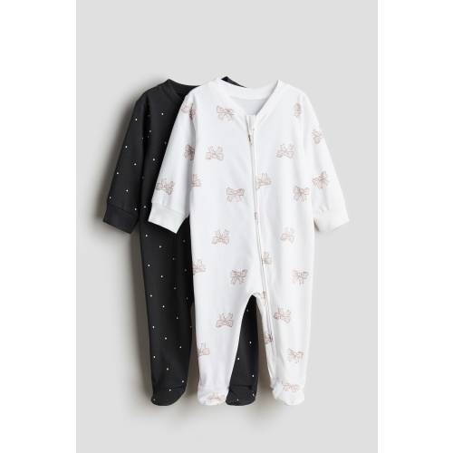 2-PACK ZIP-UP PAJAMA JUMPSUITS
