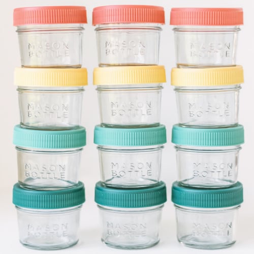 Breastmilk Storage 4oz Jar Set
– Mason Bottle