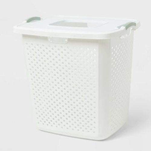 BR XL Lamper with Lid White with Daydream Green Handles - Brightroom™
