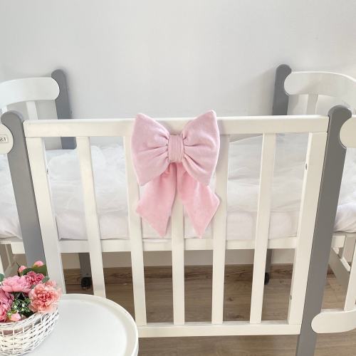 Nursery Crib Bows for Baby, Crib Bedding Decor, Bows for Door, Nursery Decor, Baby Shower Gift, Baby Girl Nursery Bow, Curtain Tie Back