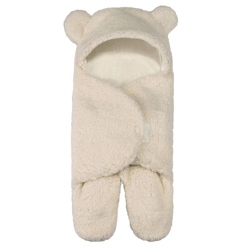 Facrlt Newborn Baby Cute Cotton Receiving White Sleeping Blanket Boy Girl Wrap Swaddle