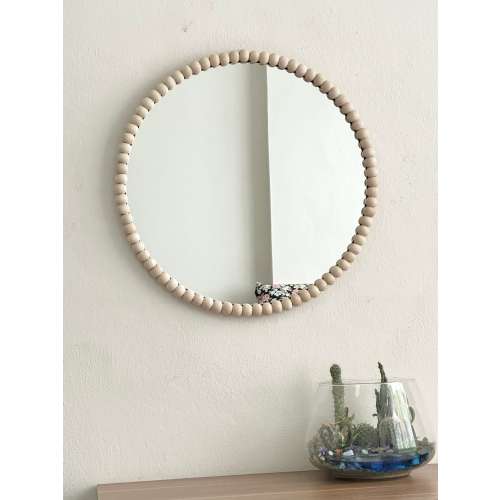 20" Mirror Wall Decor, New Baby Room Decor, Home Decoration, Bead Mirror, Bedroom Decor, Christmas Gift, New Baby Gift, New Home Gift