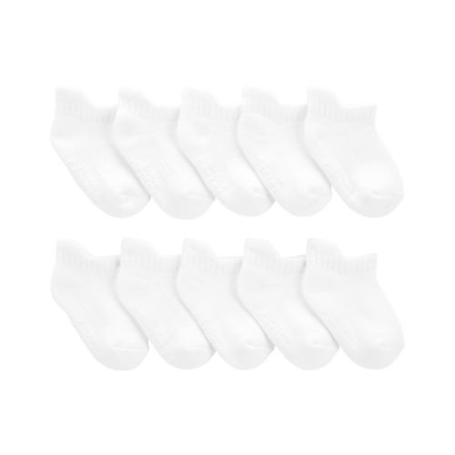 White Baby 10-Pack No Show Socks