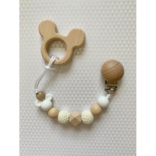Boho Mickey Pacifier Clip - Etsy