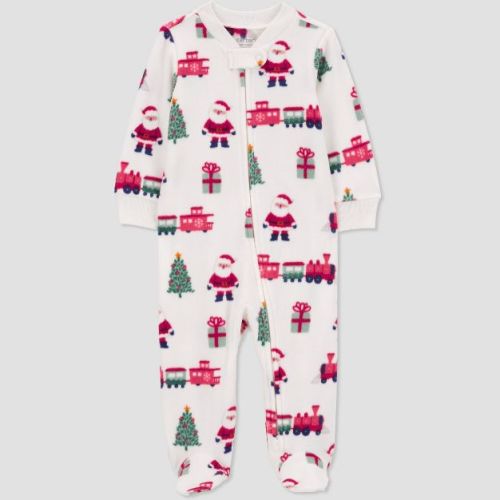 Carter's Just One You®️ Baby Santa Workshop Sleep N' Play - White 9m
