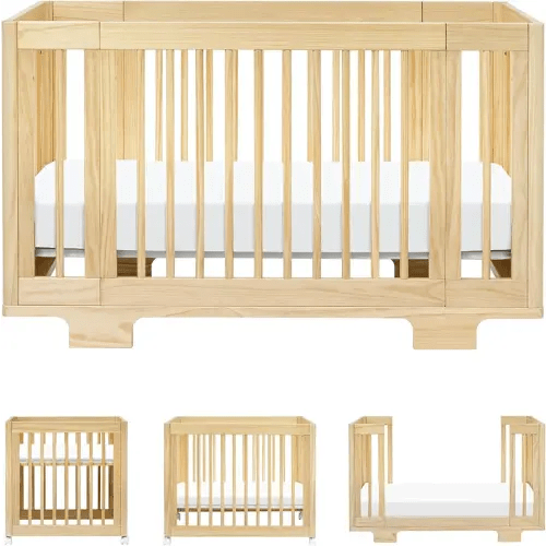 Babyletto Yuzu 8-in-1 Convertible All-Stages Crib - Conversion Kits for Bassinet, Midi Baby Crib to Toddler Bed, Daybed, Full-Size Crib & Baby Bed - Portable & Adjustable - GREENGUARD Gold Certified
