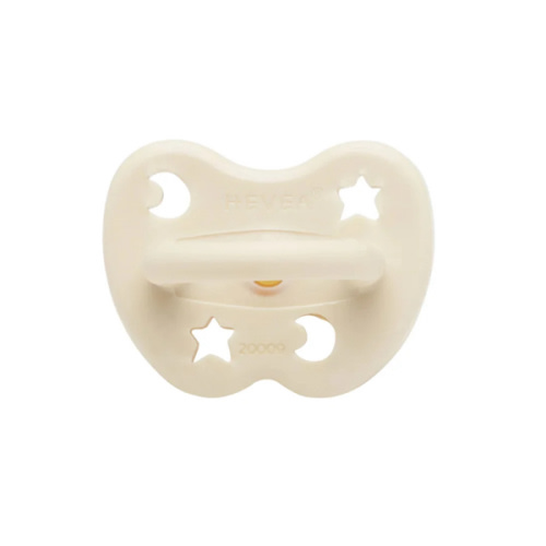Natural Rubber Pacifier Orthodontic 0-3 Months - cream Hevea