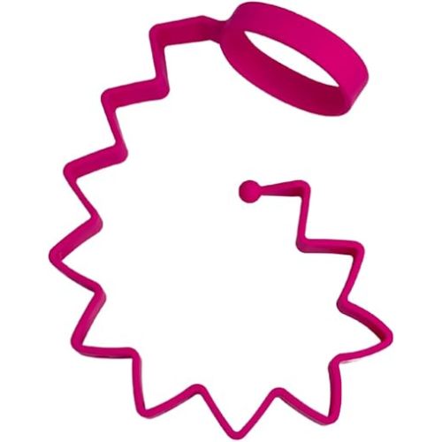 BUSY BABY Bottle Bungee - Sippy Cup Strap - Keeps Bottles and Sippy Cups Off The Floor - Food Grade Silicone - Dishwasher Safe (Pink)