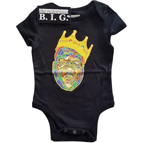 Notorious B.I.G. Boys Crown Bodysuit Black
