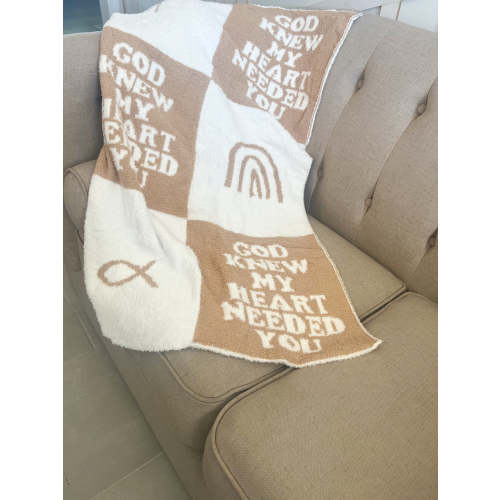 God Knew My Heart Needed You Plush Blanket – OUR HOUSE ABOVE