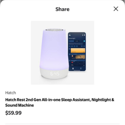 ($35) Hatch Sound Machine (Facebook Marketplace)