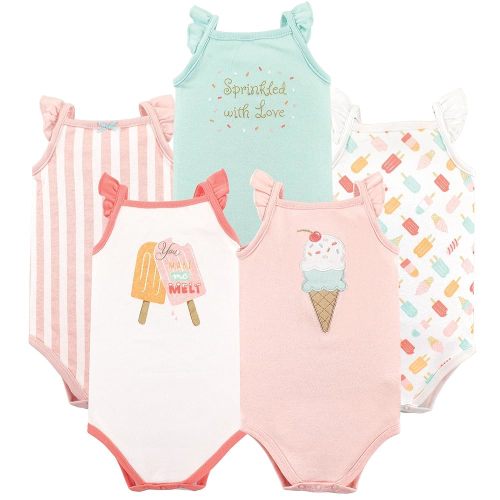 Hudson Baby Unisex Baby Cotton Sleeveless Bodysuits