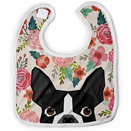 Premium Baby Bibs for Babies Boston Terrier Dog