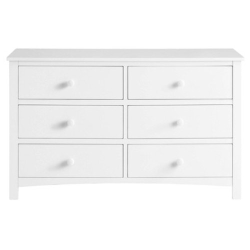 Oxford Baby Universal 6-Drawer Dresser, Color: Snow White