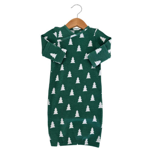 Organic Waffle Gown, Spruce Trees