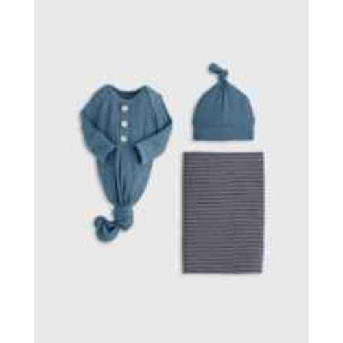 The Softest Rib Gown, Hat & Swaddle Layette Bundle
