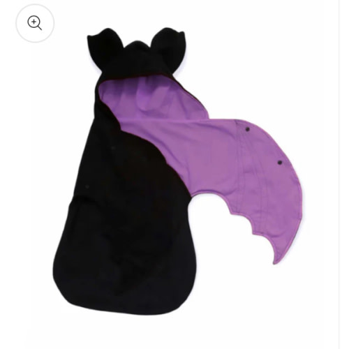 Newborn baby swaddle blanket black with lilac bat blanket / spooky bab – Anklebiterskidsbykay