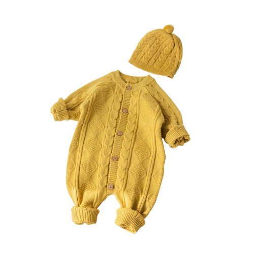 Newborn Baby Girl Boy Outfits Clothes, Warm Knit Sweater Cardigan For Winter, Fall, Spring