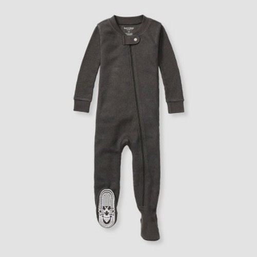 Burt's Bees Baby® Baby Boys' Snug Fit Lyocell Thermal Solid Footed Pajama, Color: Black, Size: Infant3-6M
