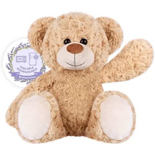 Teddy Bear Stuffed Animals, Microwavable Stuffed Animal Heating Pads for Heat Therapy, Stress Relief Toy for Anxiety, Cuddle, Companion, Bear Plush Gifts for Girls Boys Adults