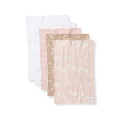 Golden Bee Organic Cotton Burp Cloths 5 Pack