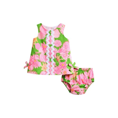 Baby Lilly Cotton Shift Dress & Bloomers Set