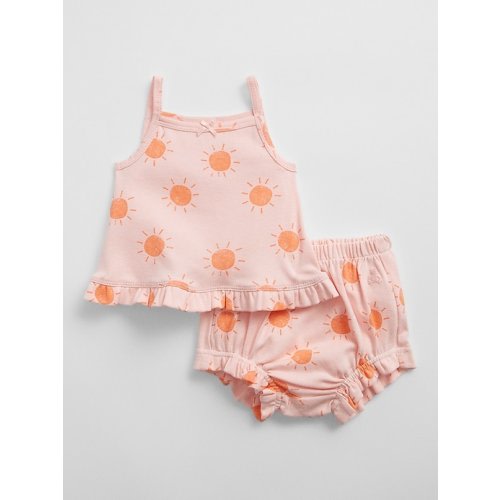 Baby Ribbed Tank Outfit Set