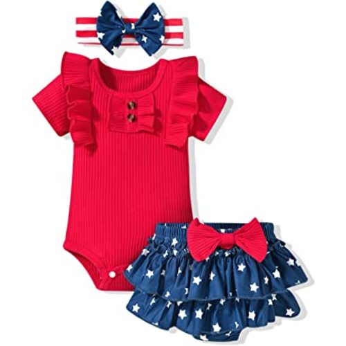 Aalizzwell Newborn Infant Baby Girls Summer Outfit