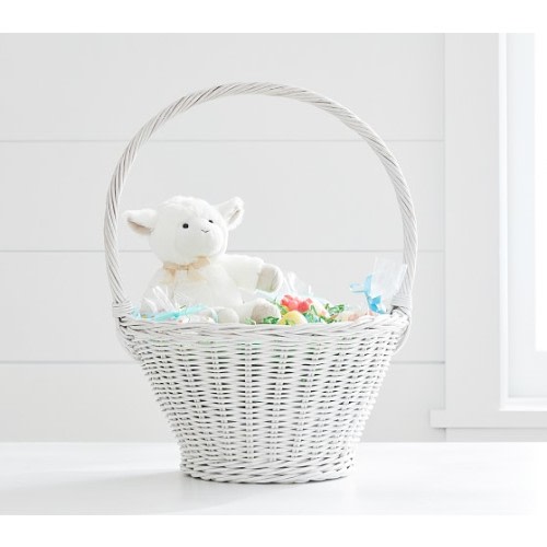 EASTER White Sabrina Easter Baskets For Kids | Pottery Barn Kids