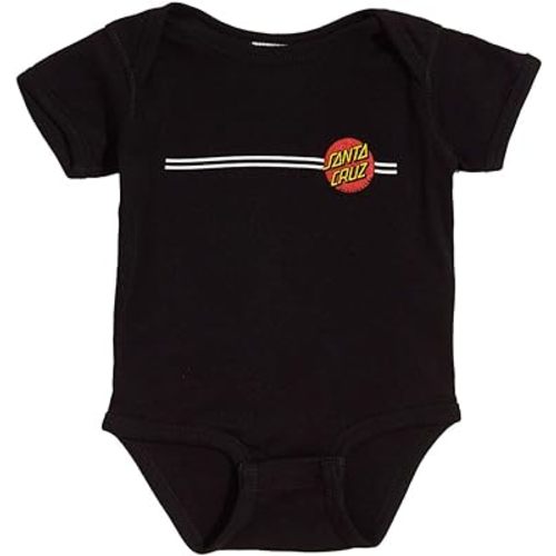 SANTA CRUZ Classic Dot S/S One Piece T-Shirt Black 6 Mos Infant